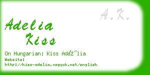 adelia kiss business card